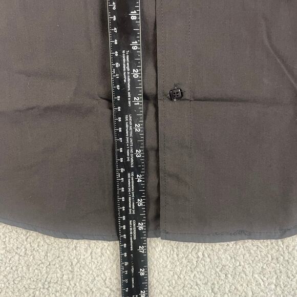 Vittorino Men's Large Black Solid Long Sleeve Button Up Shirt - Picture 12 of 16